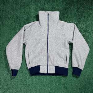 Vintage 80s Mountain Equipment Co-Op Full Zip Fleece Jacket Grey Small Men's